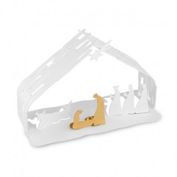 Presépio de Natal - Bark Crib Inox E Dourado - Alessi