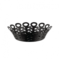 Perforierte Obstschale aus Edelstahl – Vimini – Alessi