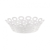 Perforierte Obstschale aus Edelstahl – Vimini – Alessi