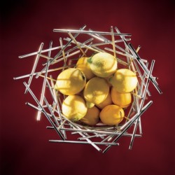 Fruteira 31cm - Blow Up Prata - Alessi