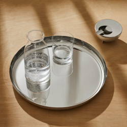 Tabuleiro Redondo Preto - Extra Ordinary Metal - Alessi
