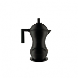 Cafeteira para Café Expresso 70ml - Pulcina Cinza E Preto - Alessi