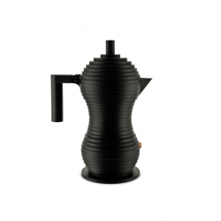 Cafeteira para Café Expresso 70ml - Pulcina Cinza E Preto - Alessi