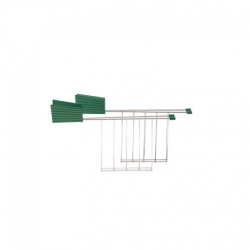 Set of 2 Toaster Tongs Black - Plissé - Alessi