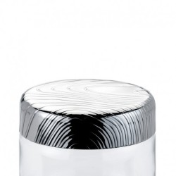 Recipiente Vidro Hermético 1Lt - Veneer Prata - Alessi