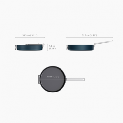 Frigideira Rasa Cerâmica Antiaderente 28cm - Space Azul - Joseph Joseph