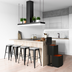 Balde do Lixo 60L Inox - Totem Max - Joseph Joseph
