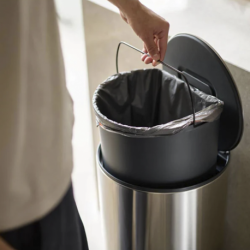 Caixote de Lixo com Pedal 30L Preto - Arc - Joseph Joseph