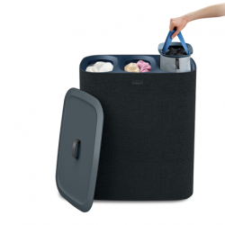 Cesto para Roupa Tripartido 90L Cru - Tota Trio - Joseph Joseph