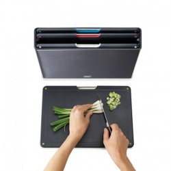 Conj. 4 Tábuas de Corte com Caixa Inox - Folio Steel - Joseph Joseph