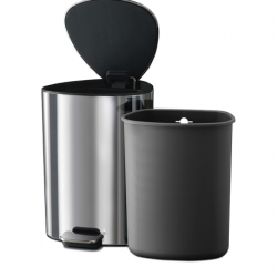 Balde do Lixo com Pedal 5L Preto Mate - Easystore - Joseph Joseph