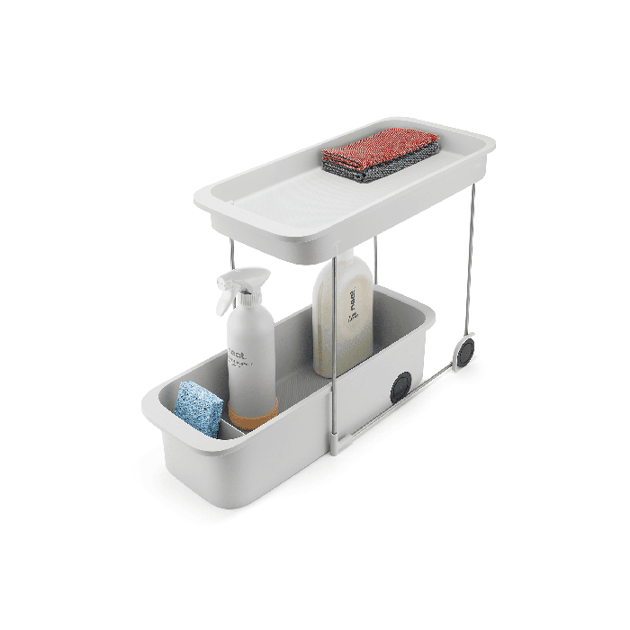 2-Tier Cabinet Organizer with Wheels - CupboardStore | Joseph Joseph