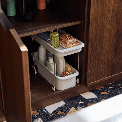Organizador de armario de 2 niveles con ruedas - CupboardStore | Joseph Joseph