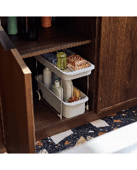 Organizador Armário 2 Níveis com Rodas - CupboardStore | Joseph Joseph