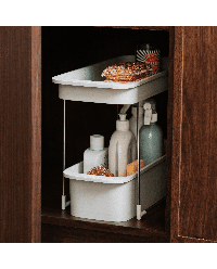 Organizador Armário 2 Níveis com Rodas - CupboardStore | Joseph Joseph