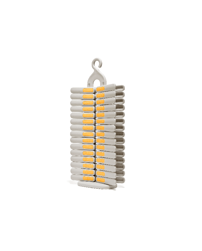 Set de 30 pinzas para ropa con soporte - PegStore | Joseph Joseph