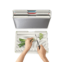 Conj. 4 Tábuas de Corte com Caixa Inox - Folio Steel - Joseph Joseph