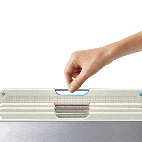 Conj. 4 Tábuas de Corte com Caixa Inox - Folio Steel - Joseph Joseph