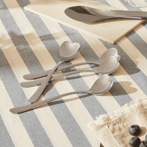 Set aus 6 Eislöffeln – Edelstahl – Big Love – A Di Alessi