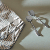 Set aus 6 Eislöffeln – Edelstahl – Big Love – A Di Alessi