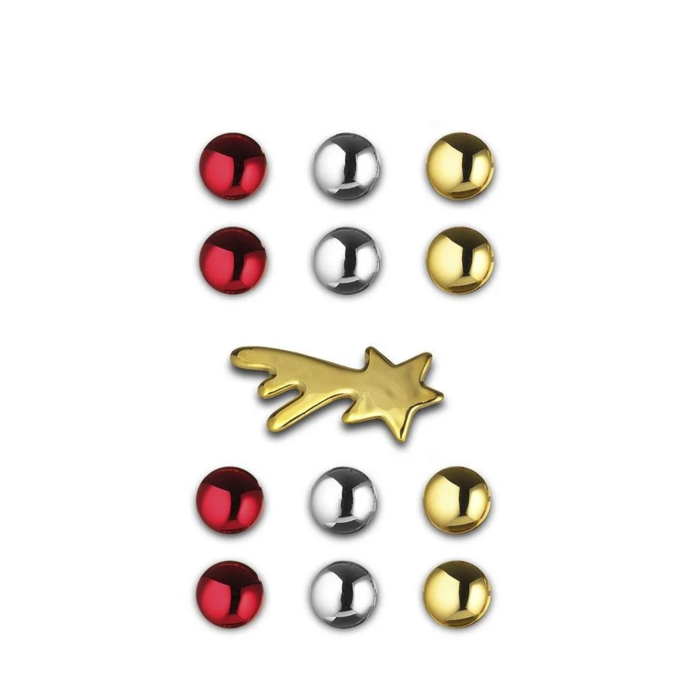 Conjunto de 13 Ímanes para Árvore de Natal – Bark for Christmas – Alessi