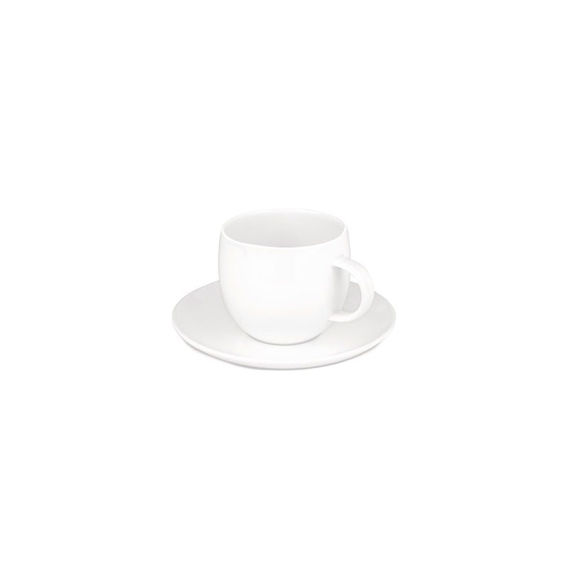 Lot de 4 soucoupes pour tasse à mocaccino – Blanc – All-Time – A di Alessi