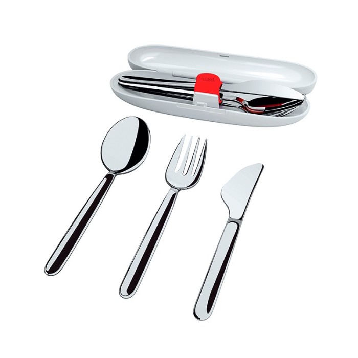 Conjunto de Talheres com Estojo – Cinza – Food à Porter – Alessi