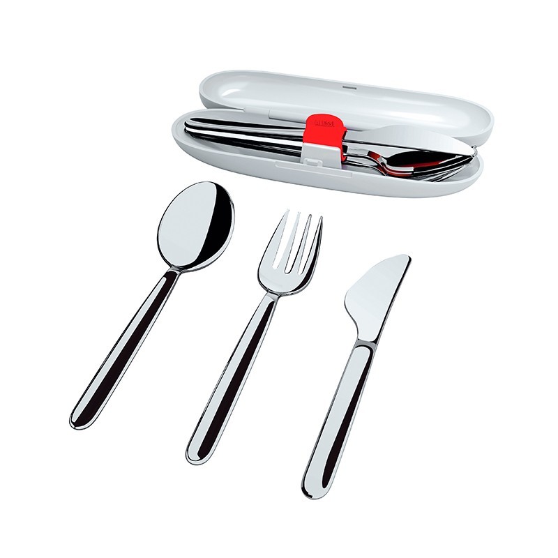 Conjunto de Talheres com Estojo – Cinza – Food à Porter – Alessi