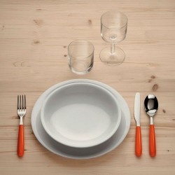 Conjunto de 4 Pratos de Sopa – Branco – All-Time – A Di Alessi