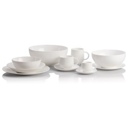 Conjunto de 4 Pratos de Sobremesa – Branco – All Time – A Di Alessi