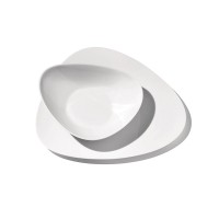 Conjunto de 6 Pratos Rasos – Branco – Colombina Collection – Alessi