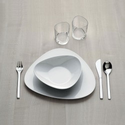 Conjunto de 6 Pratos Rasos – Branco – Colombina Collection – Alessi
