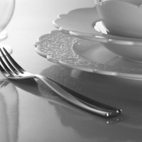 Conjunto de 4 Pratos Rasos – Branco – Dressed – Alessi