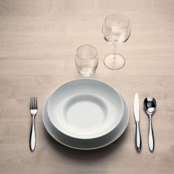 Conjunto de 6 Pratos de Sopa 24cm – Branco – Mami – Alessi