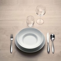 Conjunto de 6 Pratos de Sopa 24cm – Branco – Mami – Alessi