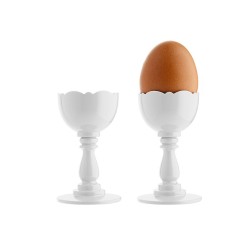 Copo para Ovo com Colher – Branco – Dressed – Alessi