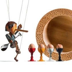 Copo para Ovo com Colher – Branco – Dressed – Alessi