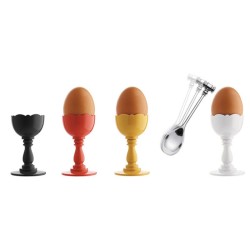 Copo para Ovo com Colher – Branco – Dressed – Alessi