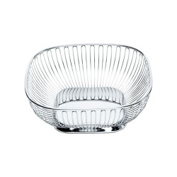 Cesto/Fruteira Quadrada 23cm – Inox – Alessi