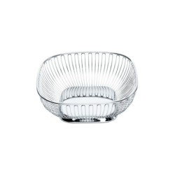 Cesto/Fruteira Quadrada 23cm – Inox – Alessi