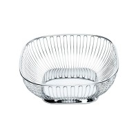 Cesto/Fruteira Quadrada 23cm – Inox – Alessi