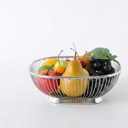 Cesto/Fruteira Quadrada 23cm – Inox – Alessi