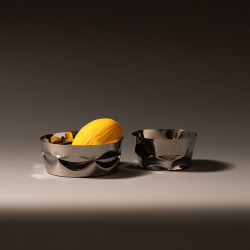 Cesto/Fruteira 10cm – Inox – Compressioni – Alessi