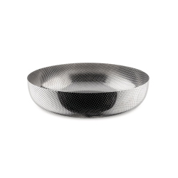 Cesto Redondo 24cm – Prateado – Extra Ordinary Texture – Alessi