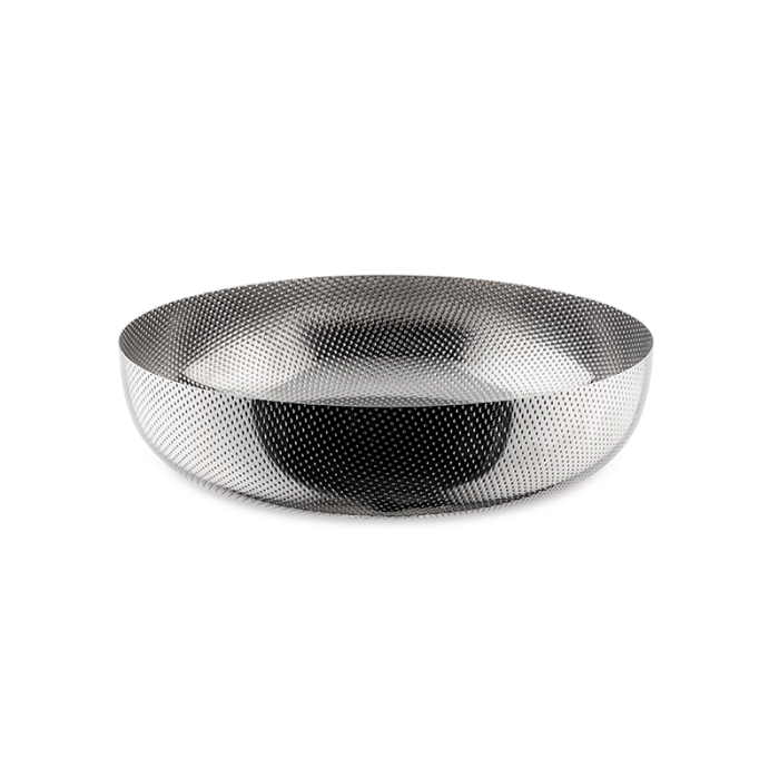 Cesto Redondo 24cm – Prateado – Extra Ordinary Texture – Alessi