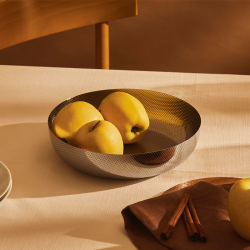 Cesto Redondo 24cm – Prateado – Extra Ordinary Texture – Alessi