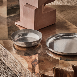 Cesto Redondo 24cm – Prateado – Extra Ordinary Texture – Alessi