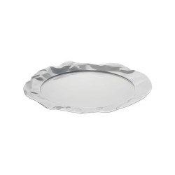 Tabuleiro Redondo – Prateado – Foix – Alessi