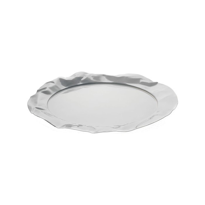 Tabuleiro Redondo – Prateado – Foix – Alessi