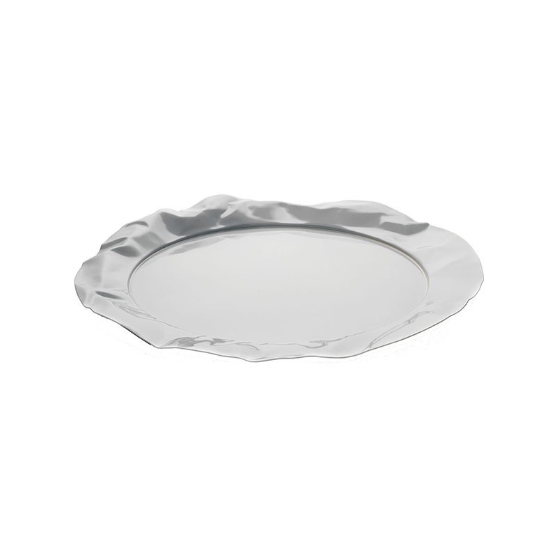 Tabuleiro Redondo – Prateado – Foix – Alessi